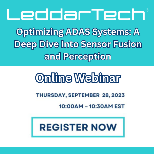 Leddar_Tech's tweet image. Webinar Reminder: hubs.li/Q0230wrp0 We're just a few days away from our highly anticipated webinar, "Optimizing ADAS Systems: A Deep Dive Into Sensor Fusion and Perception." 🌐
#ADAS #AD #LeddarTech