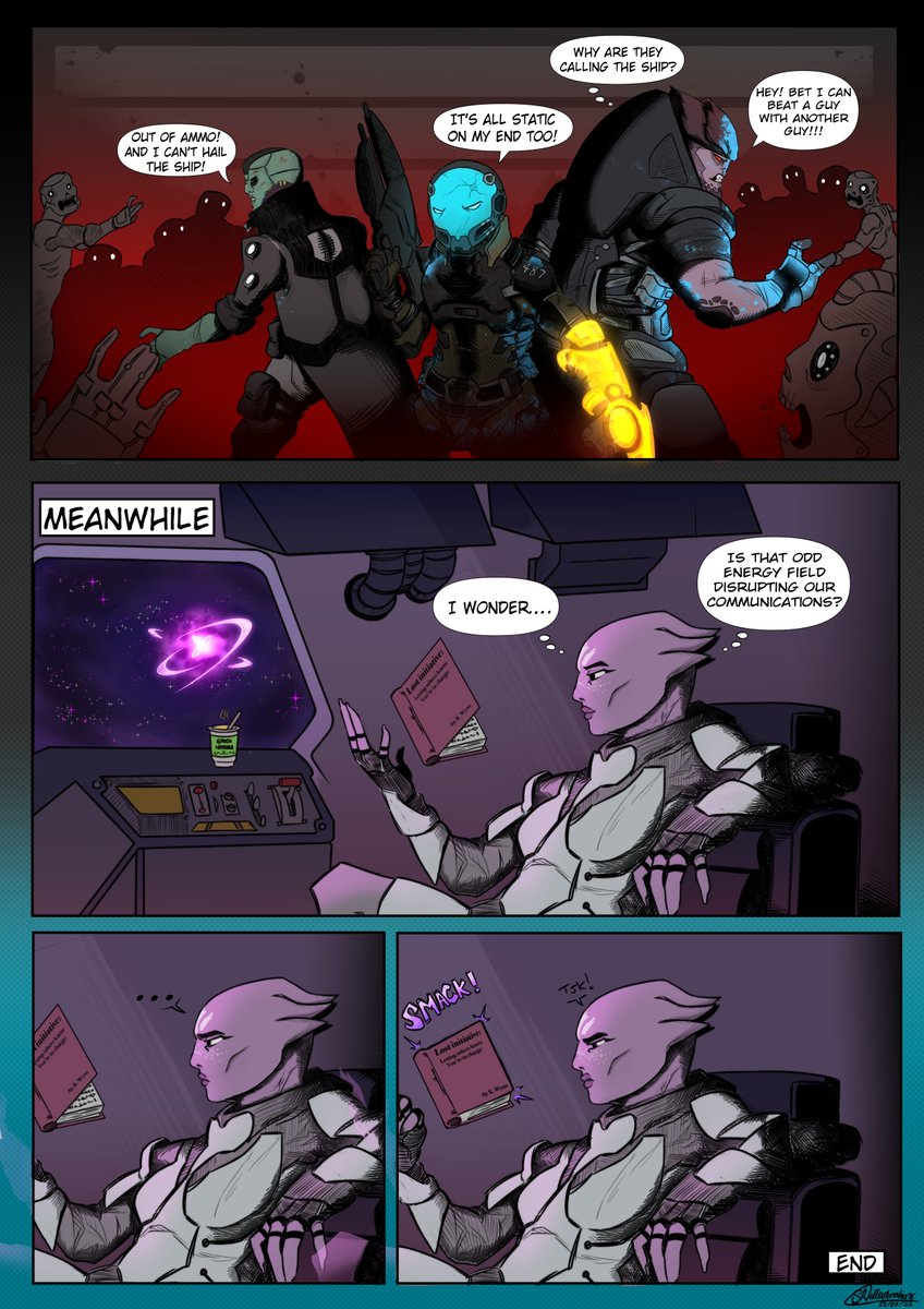 Lost Initiative (@lostinitshow) on Twitter photo Love the <a href="/masseffect/">Mass Effect</a> #dnd5e campaign we're running!
For one of the most iconic scenes last season, we reached out to <a href="/SRillustration2/">SR illustrations</a> to turn it into a comic.
OMG IT TURNED OUT 🔥🔥!!!
Check out this amazing art!!
Graff, Frait & Strix fighting for their lives while Zenny... Love the <a href="/masseffect/">Mass Effect</a> #dnd5e campaign we're running!
For one of the most iconic scenes last season, we reached out to <a href="/SRillustration2/">SR illustrations</a> to turn it into a comic.
OMG IT TURNED OUT 🔥🔥!!!
Check out this amazing art!!
Graff, Frait & Strix fighting for their lives while Zenny...