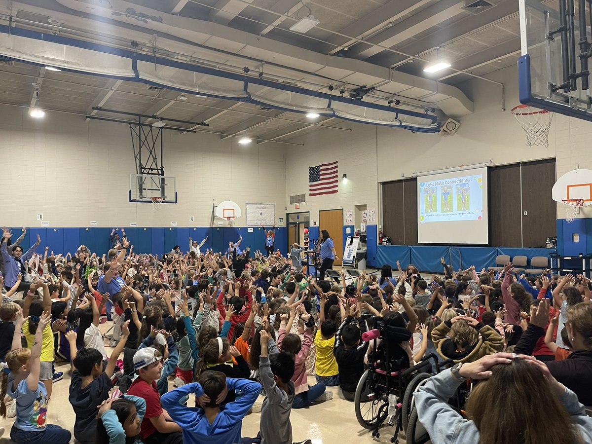 McElligottD27HR's tweet photo. Great PBIS assembly at HP on Tuesday. So much energy in that gym! And a Champ sighting! 🐾 https://t.co/nTvamLNfrm