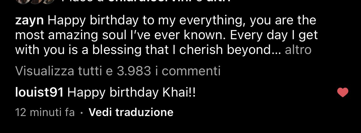 LTHQItaly's tweet photo. ~•📲| Louis ha fatto gli auguri di compleanno alla figlia di Zayn nell'ultimo suo post! https://t.co/xFRXLa84DW