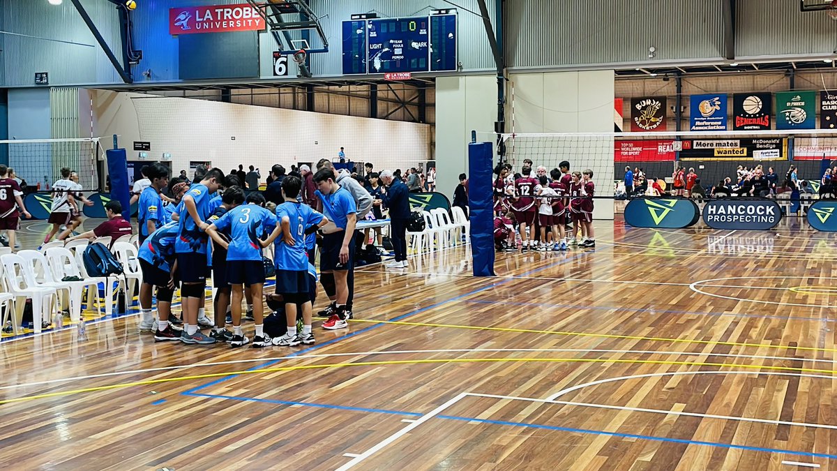 Big day today for the NSW U14 boys team up against QLD in the Gold Medal match at the Australian Youth Volleyball Championships in Bendigo’s @RedEnergyArena 🥇🏐 

#GOBLUES! 

#YouthChamps #AYVC #volleyball