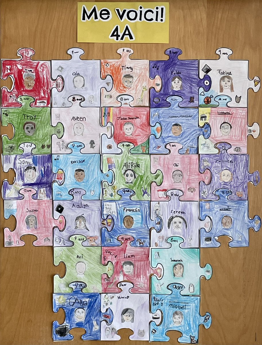 Our “Me voici!” puzzles have been assembled for tonight’s Meet the Educator Night/Welcome Back BBQ! 🧩

Stay tuned for pictures of our oral presentations!

<a href="/ThomasMoreOCSB/">St. Thomas More School</a> <a href="/KMcGeeOCSB/">Kelly McGee</a> <a href="/bamccarney/">Mrs. Fournier (McCarney)</a> <a href="/MsAwadGrade4/">Daniella Awad</a> <a href="/ocsbBonjour/">𝕂 𝕥𝕠 𝟙𝟚 𝔽ℝ𝔼ℕℂℍ at the OCSB</a> #ocsbFSL #Communication