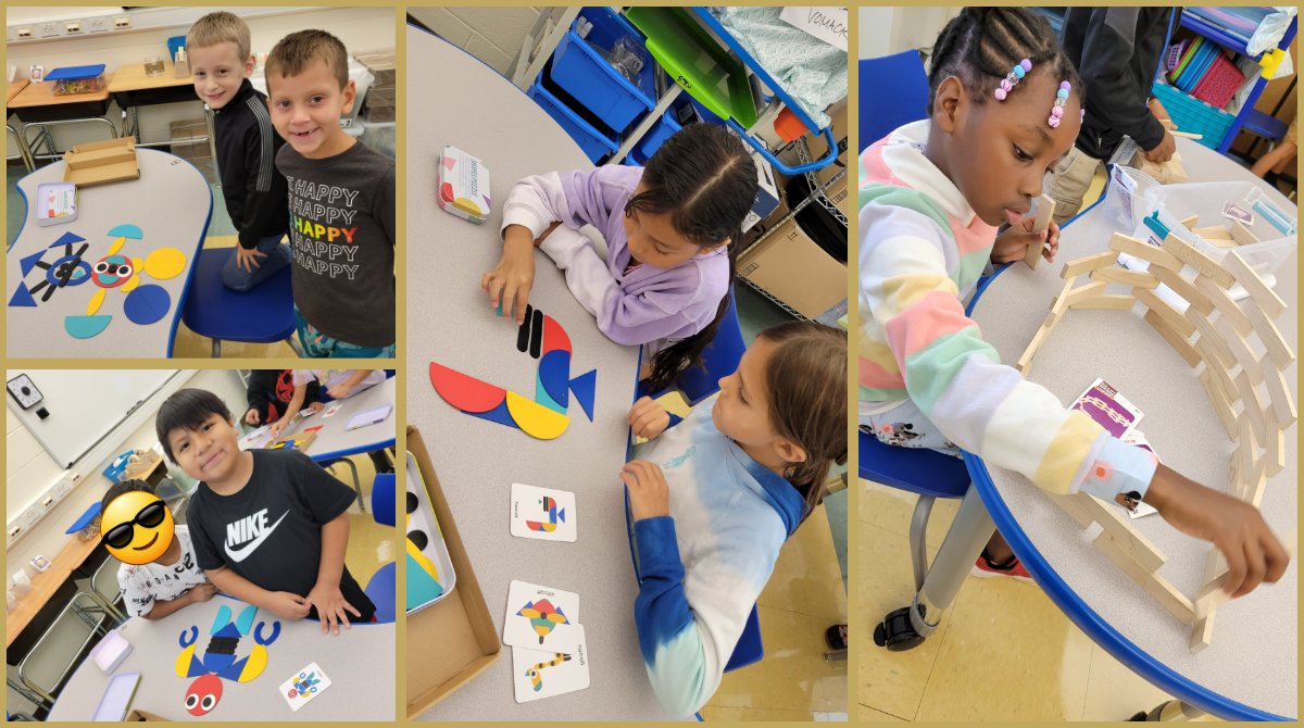 StemEmk's tweet photo. Our K-2ers started off the year with cooperative building challenges using @KEVAplanks and shapes puzzles! Some groups showed off their creativity with silly freebuilds ;) @EWRSDK12 @NicoleFoulksEMK @mr_mtozzi #STEM4Them https://t.co/x88tLtxtBj