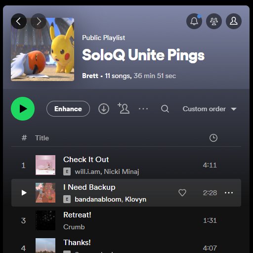 RusticKeyboard9's tweet image. POV: I needed a playlist to match my #PokemonUNITE SoloQ teammates