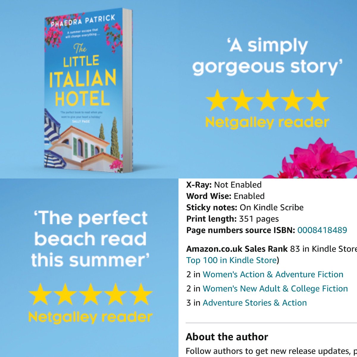 Escape to Italy for only 99p! THE LITTLE ITALIAN HOTEL is currently an @AmazonKindle bestseller🙂☀️ Get a copy while it’s cheaper than a cappuccino 😎 👉 amazon.co.uk/gp/aw/d/B0BQPY… @HQstories @DA_Agency