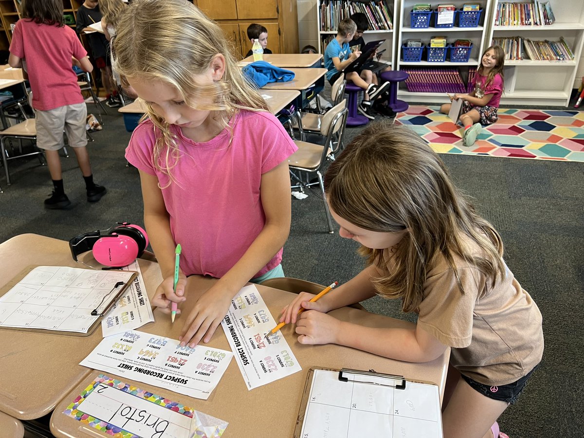 ⚠️ CRIME SCENE ⚠️ Proceed with caution! Our math detectives solved the clues to help find the guilty suspect who left a place value mess in our room. Suspect B 23,951 was found guilty and charged with extra homework.‼️ <a href="/JswCubs/">JSWCubs</a> #CCSASIS #OneChatham