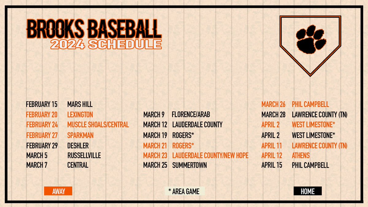 2024 Varsity Schedule 🗓️ ⚾️ 

*Dates &amp; Locations subject to change based on weather or other conflicts.