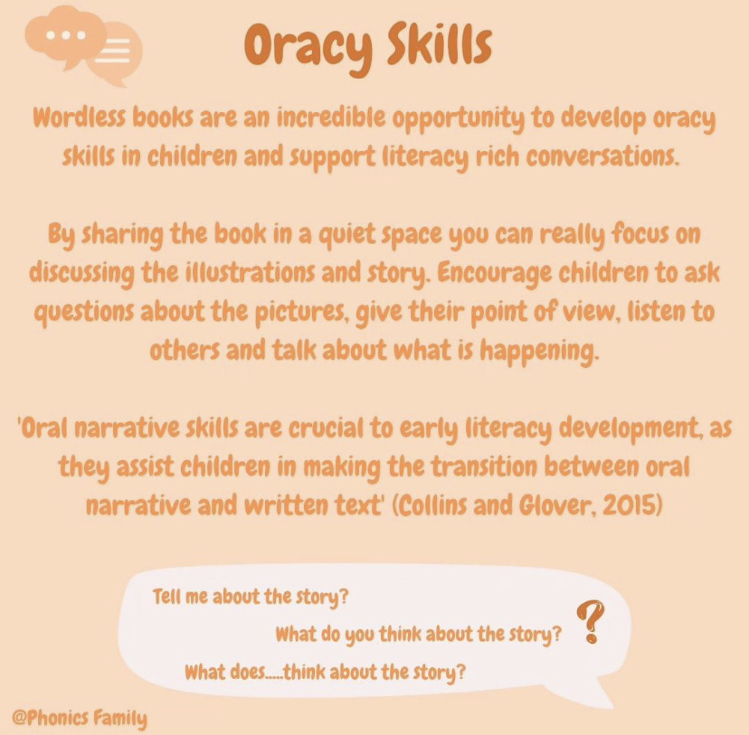 BugleSchool's tweet photo. *Reception parents *

You'll be surprised at how much learning can come from a book with no words.

If you have a child thats just started school and is at the beginning of their reading journey,  they will now be bringing home a book bag containing a wordless book. https://t.co/1EUopZ0vIu