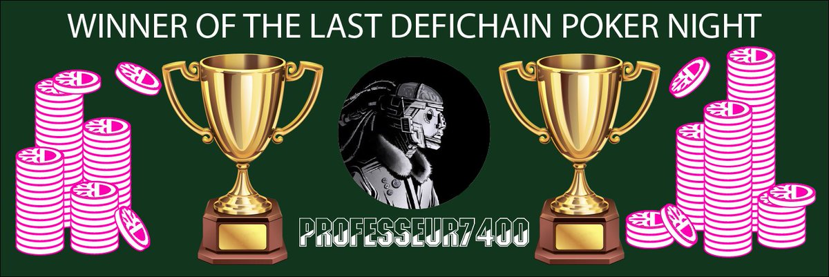 This is our new banner to honor the winner of the last #DeFiChain Poker Night.🏆 
 
Congrats to @eth01james for his awesome performance! 🥳🎉

<a href="/defichain/">DeFiChain</a>