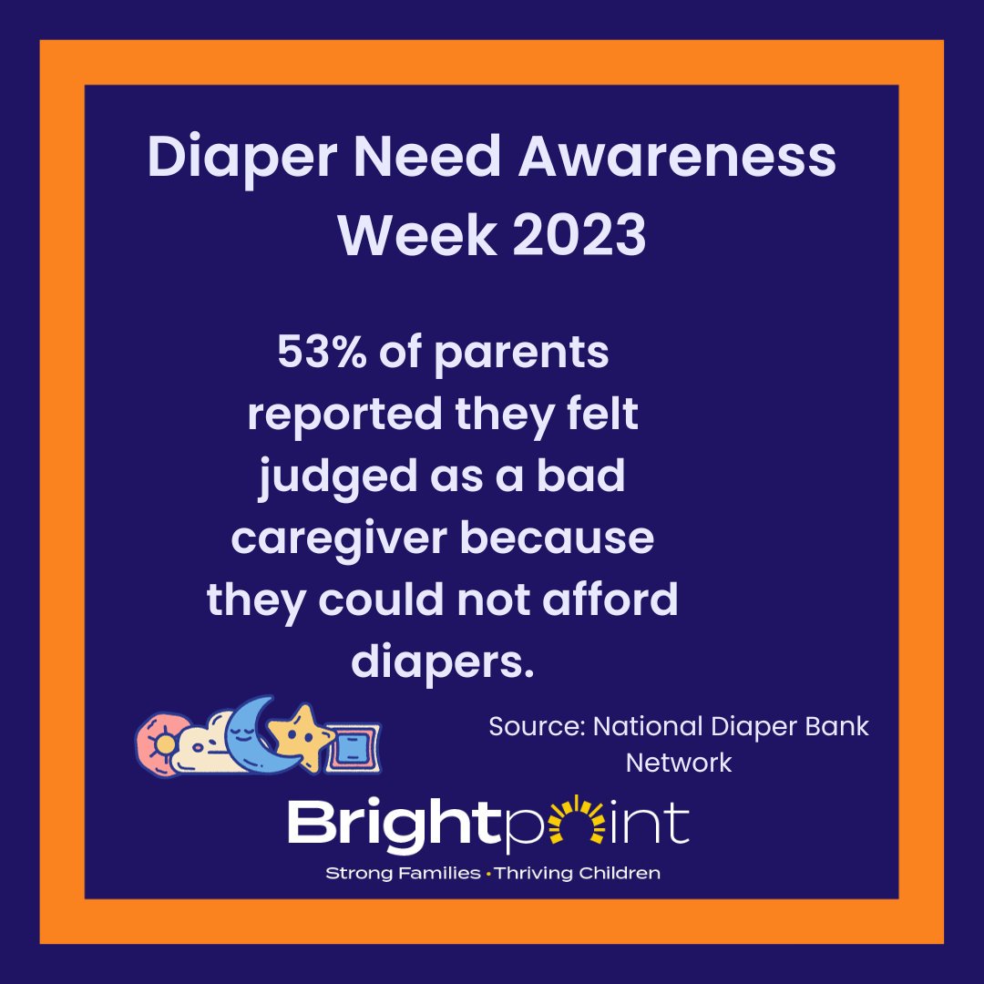 AhlquistCenter's tweet image. Being a parent can be stressful, especially when you are struggling. Parents facing diaper need report feeling alone or feeling judged for not being able to afford diapers. Lets #EndDiaperNeed to reduce parental stress throughout Illinois. 

brightpoint.org/affording-diap…