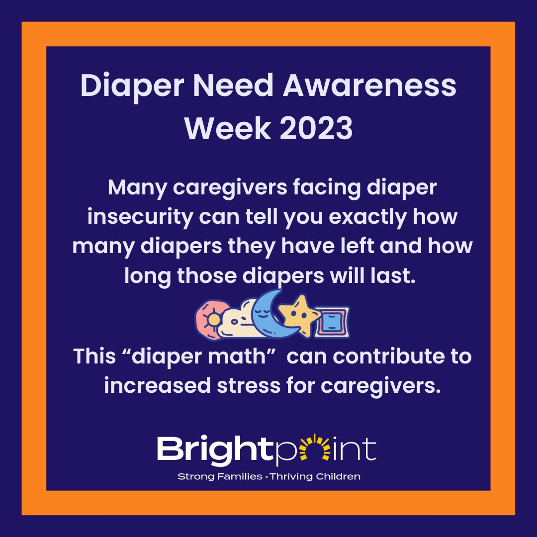 AhlquistCenter's tweet image. Being a parent can be stressful, especially when you are struggling. Parents facing diaper need report feeling alone or feeling judged for not being able to afford diapers. Lets #EndDiaperNeed to reduce parental stress throughout Illinois. 

brightpoint.org/affording-diap…