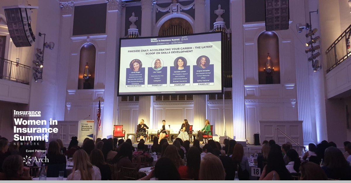 Our last panel of the day has just concluded! 🎉 What an incredible day it has been at the #IBWomenInInsurance NY. Stay tuned for more here: hubs.la/Q0233j3N0