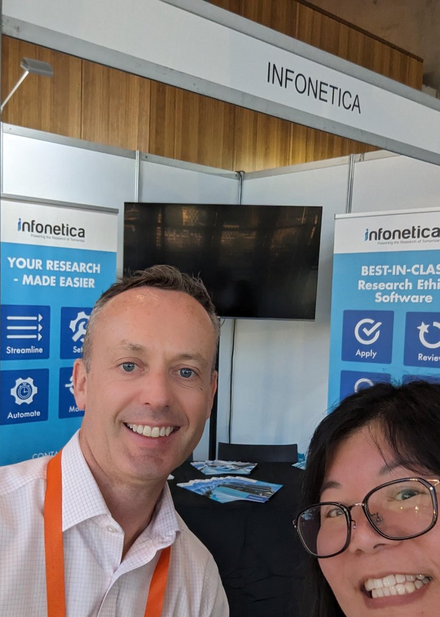 infonetica's tweet photo. Our new Ethics RM case study with @MonashUni got lots of thumbs up at #ARMS23. 

Delegate: “I’m so impressed that Monash reduced ethics review processing time by over 30%" 

Read it: https://t.co/Ix3EY30Cd5

Thanks again to @ARMSoa for a brilliant conference. 

See you next year! https://t.co/I63OS2s8sg