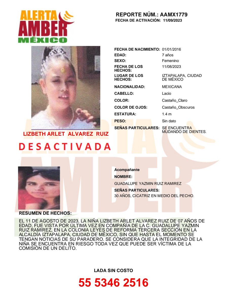 Alerta AMBER México tweet media