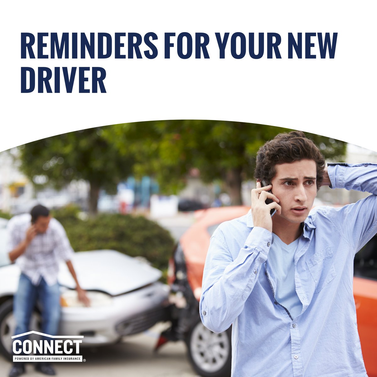 New driver? Help them know what to do if they are involved in an accident. amfam.ly/3nRzLAK