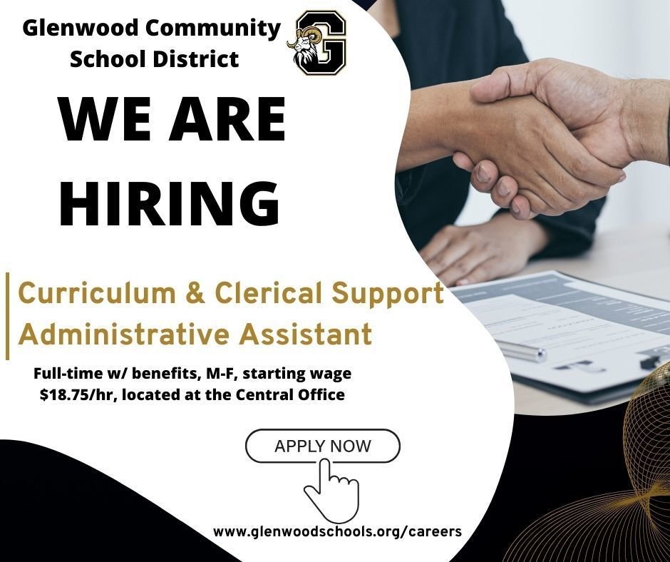 We are hiring!!! Curriculum &amp; Clerical Support Administrative Assistant at the Central Office
Full-time w/ benefits, M-F, starting wage $18.75/hr