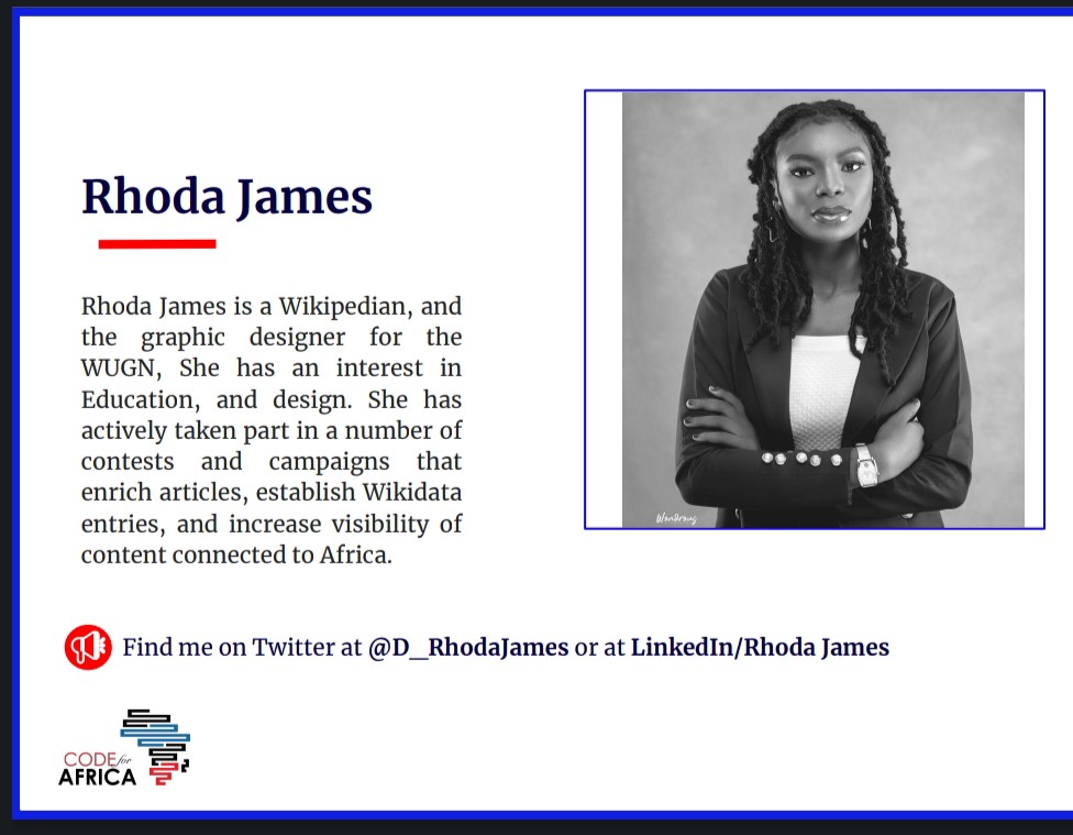 Rhoda James tweet media