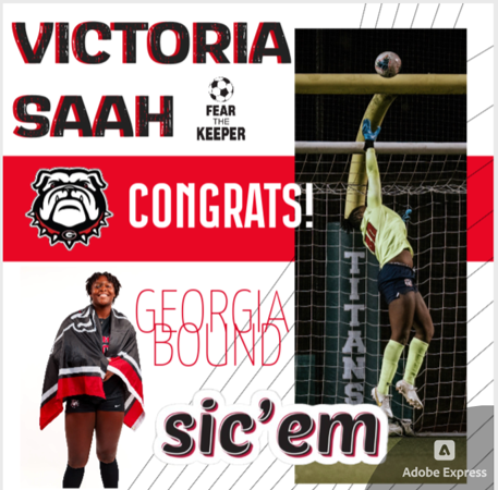 Big congratulations to current Junior at Milton High School and goalkeeper, Victoria "Vic" Saah, on her commitment to the University of Georgia to play soccer in 2025! Way to go Vic! We're so proud and can't wait to watch you protect the Dawg House! #godawgs #UGAsoccer #RepTheM