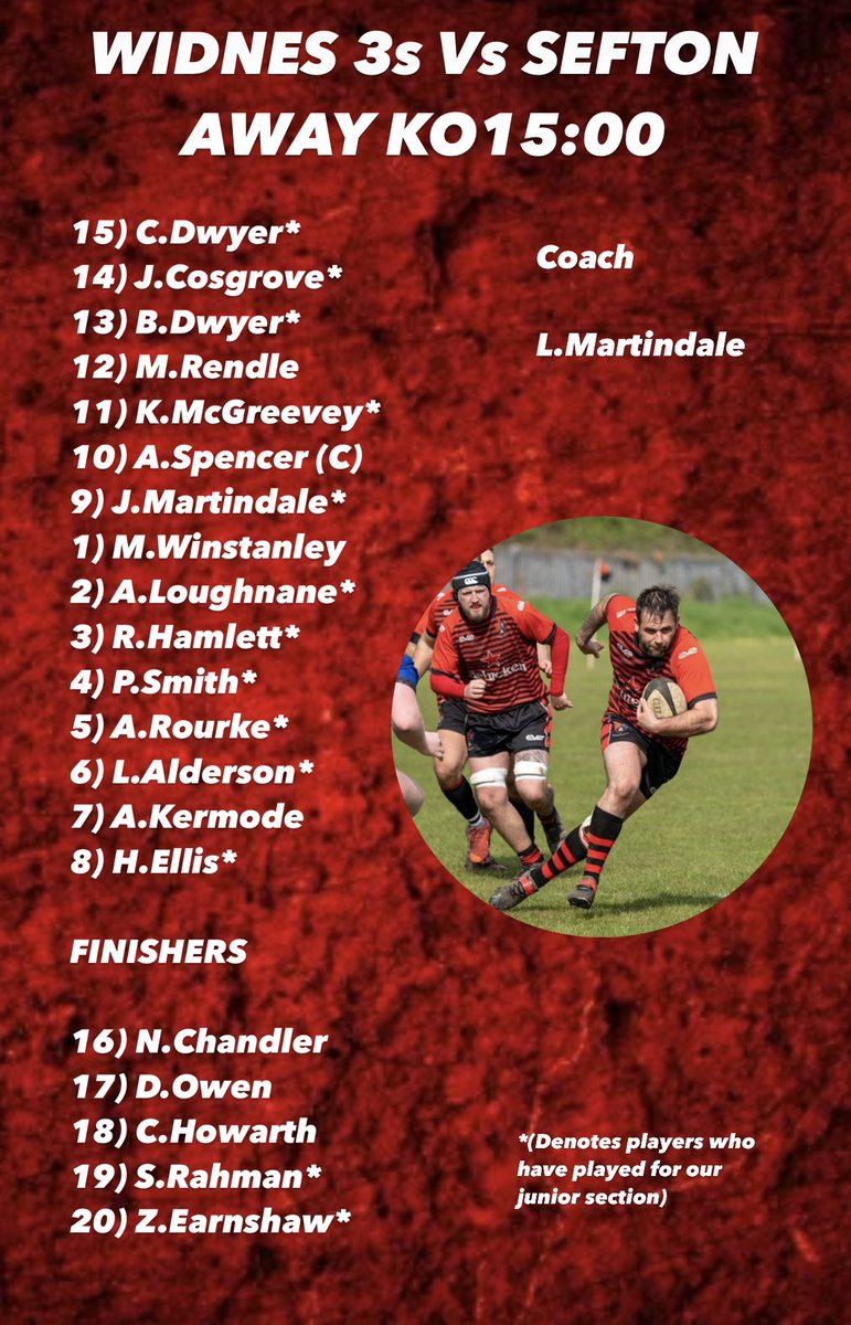 WidnesRufc's tweet photo. We shuffle the pack for this weekend! 

Two very strong squads for our OA teams this Saturday. 

🔴⚫️ 

#upthewids https://t.co/peSbtKo10a