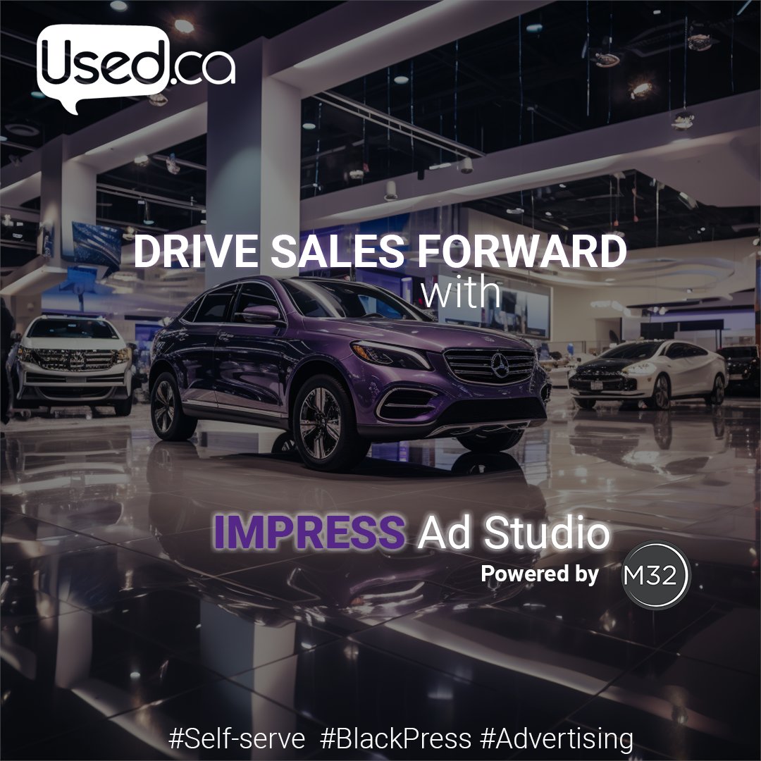 🚗 Drive Sales Forward with @UsedCanada IMPRESS Ad Studio. Accelerate your car sales by testing our self-serve advertising platform. Precision targeting and powerful analytics await.
#selfserve #localmedia #advertisingneeds
used.ca/impresss-ad-st…