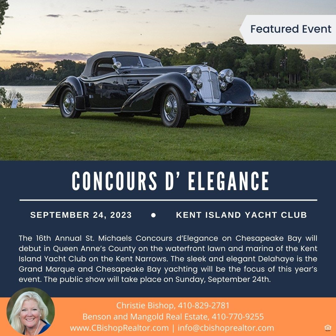 Rain or Shine, this car show is so worth it!!! Can’t wait 😊

#shorelifeisgrand #bensonandmangold #buyersagent #sellersagent #maryland #buy #sell #discover #realestate #homesforsale #listwiththeleaders #realtor #easternshorehomes #easternshoremd #homesweethome #waterfronthomes