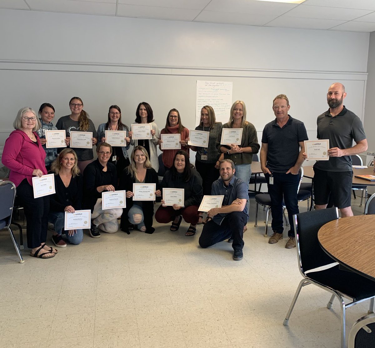 Meet one of four amazing groups of educators participating in SafeTALK. Proud to be part of @RCDSB for providing the opportunity for every staff member to participate in this training.                              <a href="/Living_Works/">LivingWorks</a>               #SuicidePrevention #Wellbeing
