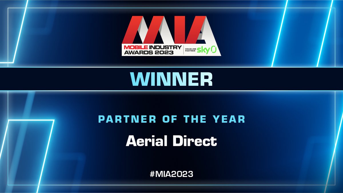 .<a href="/Aerial_Direct/">Aerial Direct</a> secures the Partner of the Year award at the Mobile Industry Awards 2023! 🤝 #MIA2023