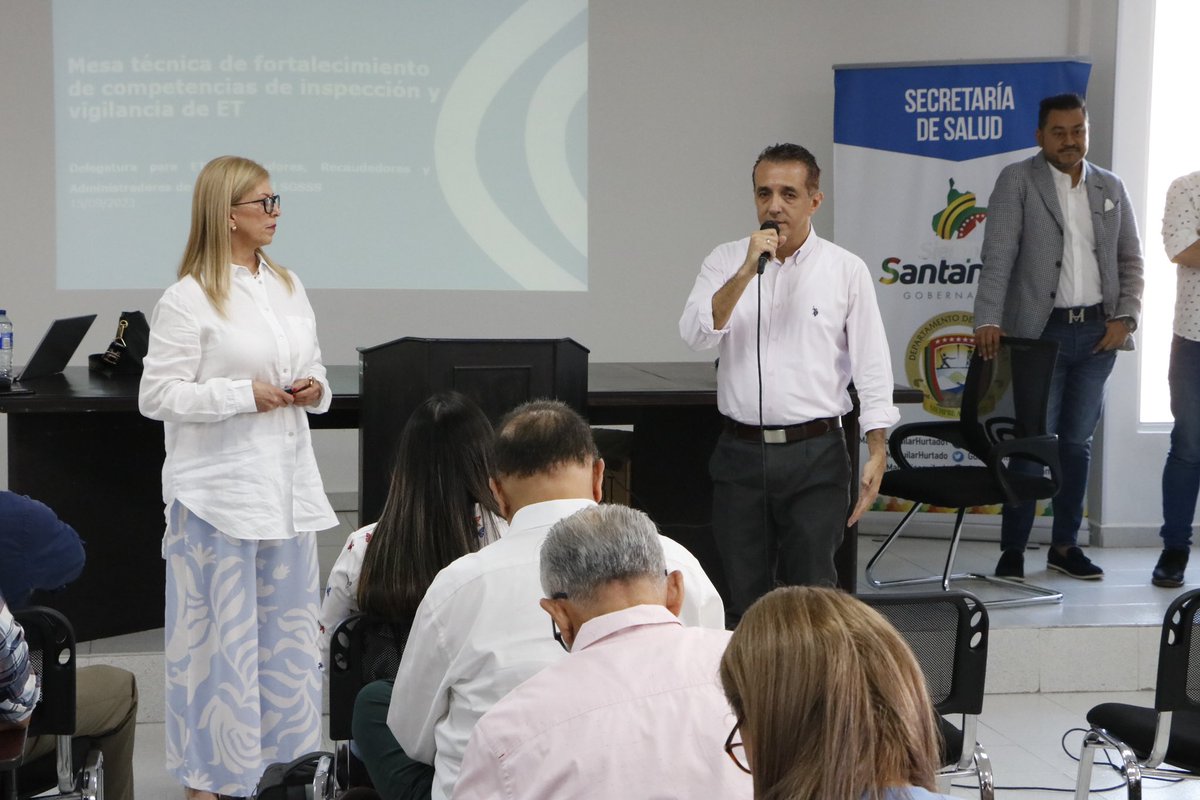 GobdeSantander's tweet photo. Secretarios de salud de los 87 municipios de #Santander, socializaron los resultados obtenidos en la implementación de la guía de auditoría institucional, a través de una mesa técnica para el fortalecimiento de las competencias de inspección y vigilancia, en la que se concluyó:👇🏻 https://t.co/wGUDwAet6I