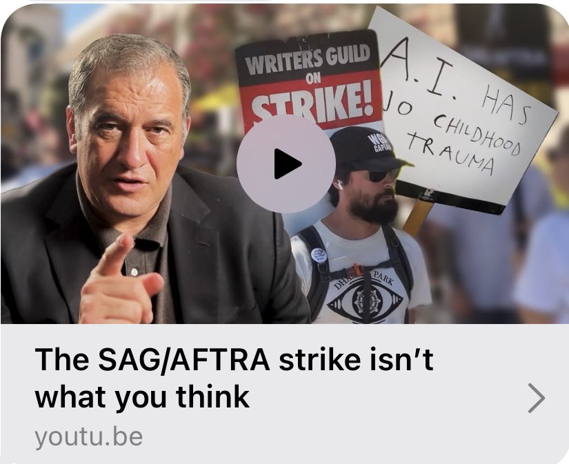 The SAG/AFTRA strike is not what you think.

youtu.be/riQzLtUNsoA