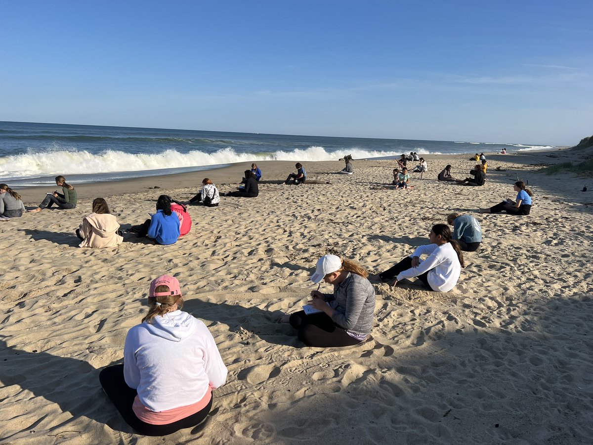 HB7CapeCod's tweet image. We stopped at Coast Guard Beach (HB’s home base for the Cape Cod trip from 1986-2001) for a nature poetry activity