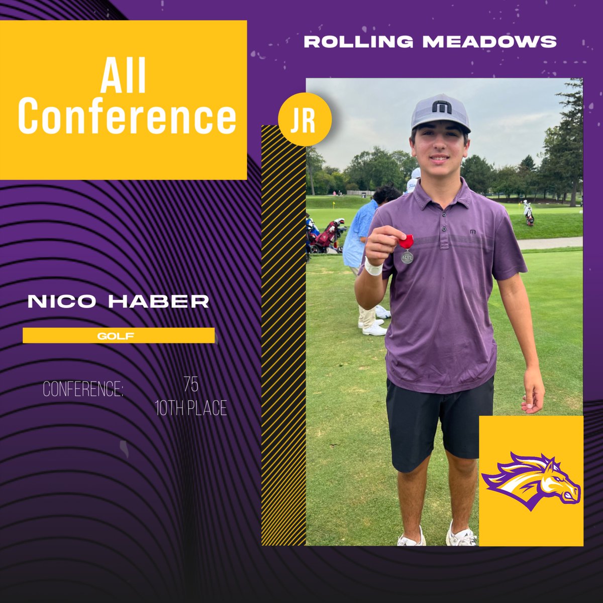 golf_rm's tweet photo. Congrats to Nico with a great round today to finish the season All Conference! https://t.co/TPRZ9UJkR8