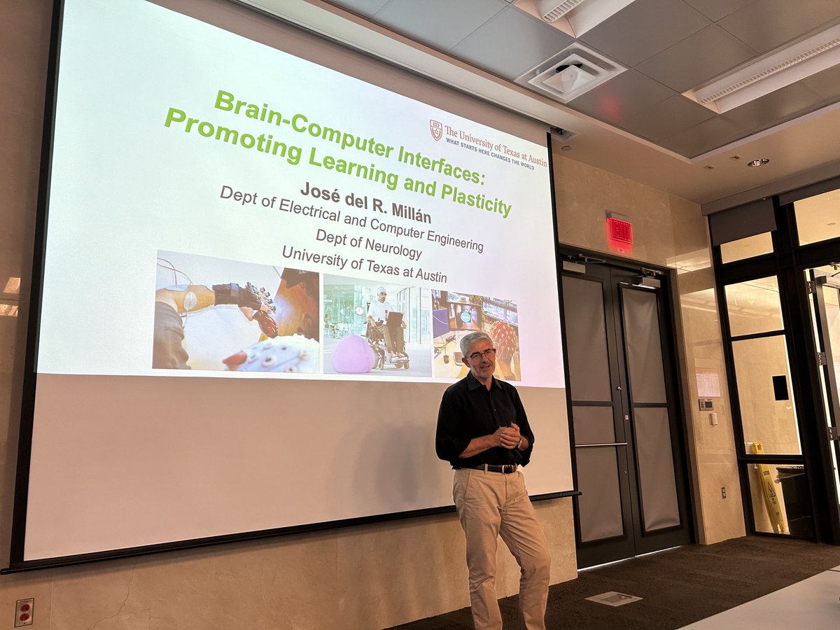 doc_tmp's tweet image. So excited to have José Millán, a pioneer in brain-machine interfaces, on the faculty here at UT Austin. Turning science fiction into reality. ⁦@UTBiomedical⁩