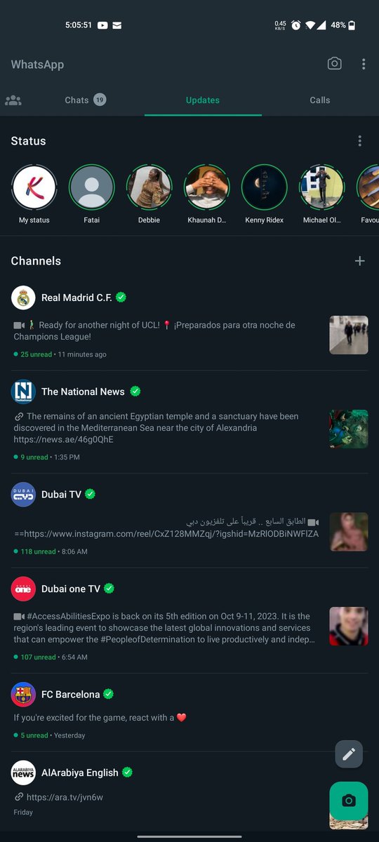 Your WhatsApp will be back to normal is you leave all the channels you subscribe to..

You are 🤗