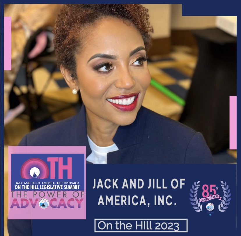 JackandJillInc's tweet photo. Jack and Jill, Inc. National Corresponding Secretary Nichelle Nicholes Levy is seen here in our #JJOTH2023 frame, starting tomorrow! We’re welcoming more than 600 teens! More info here: https://t.co/JPM6zyDbI1 #JJOAOTH2023 #JJAdvocacy #jackandjillinc #jackandjillinc85 #jjoa https://t.co/v2rjGsgdcE