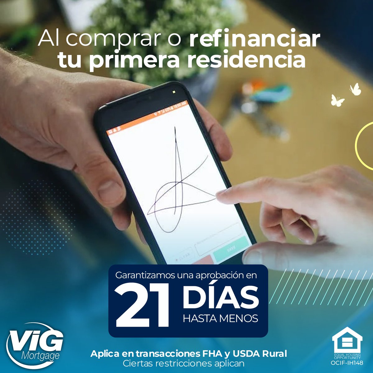 Sin necesidad de llegar al banco, <a href="/VIGMortgage/">VIG Mortgage Bank</a>