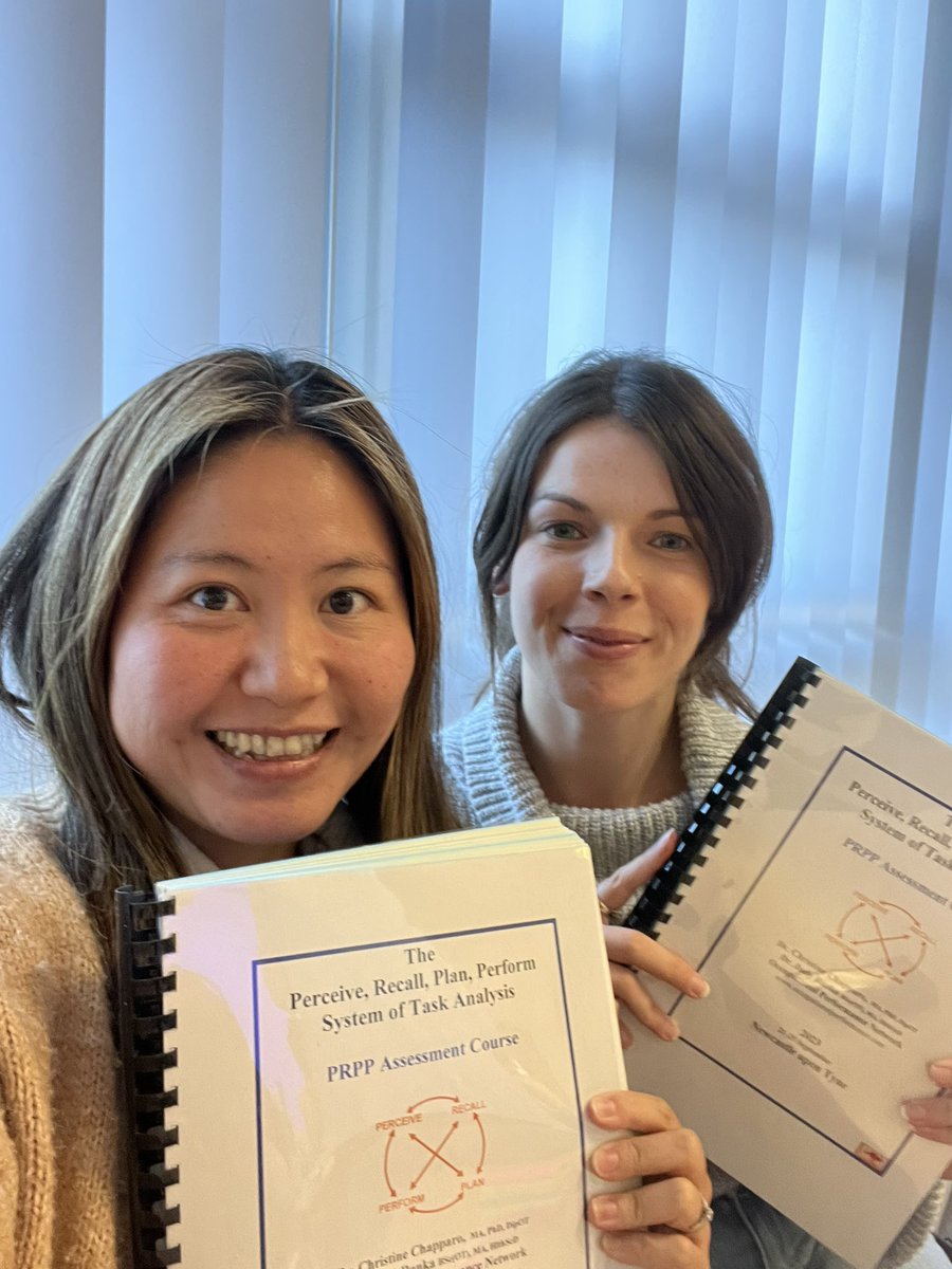 Chia29136301's tweet photo. Day 1 done! #PRPP #OccupationalTherapy @beth_darlow https://t.co/geLcrZBL4m