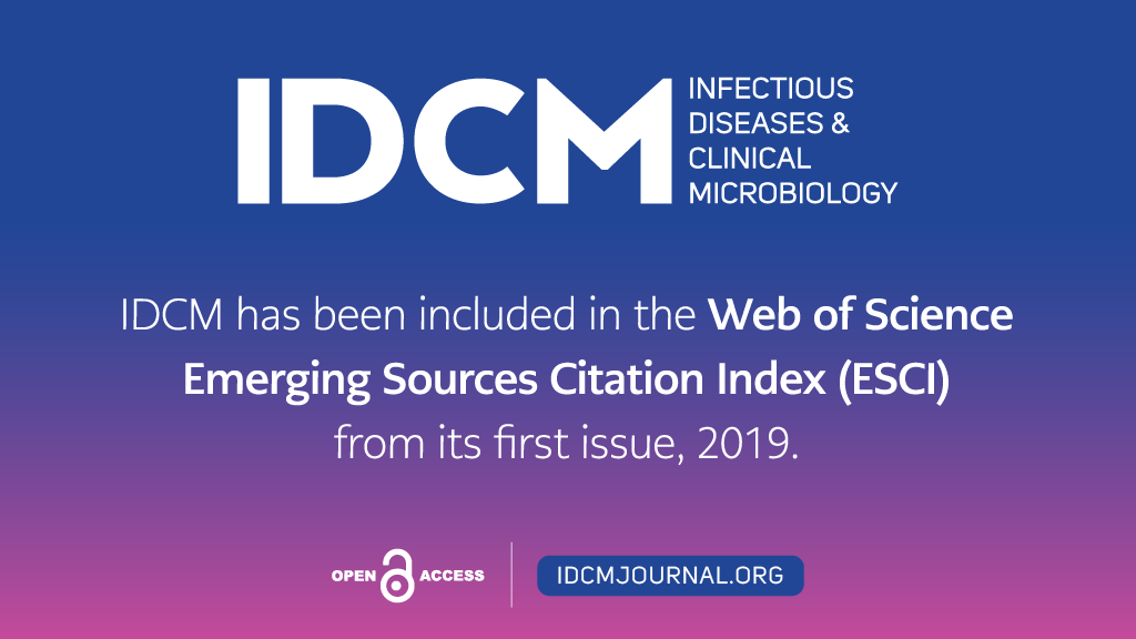 We are happy to announce that IDCM has been included in the Web of Science Emerging Sources Citation Index (ESCI) since its first issue in 2019. idcmjournal.org