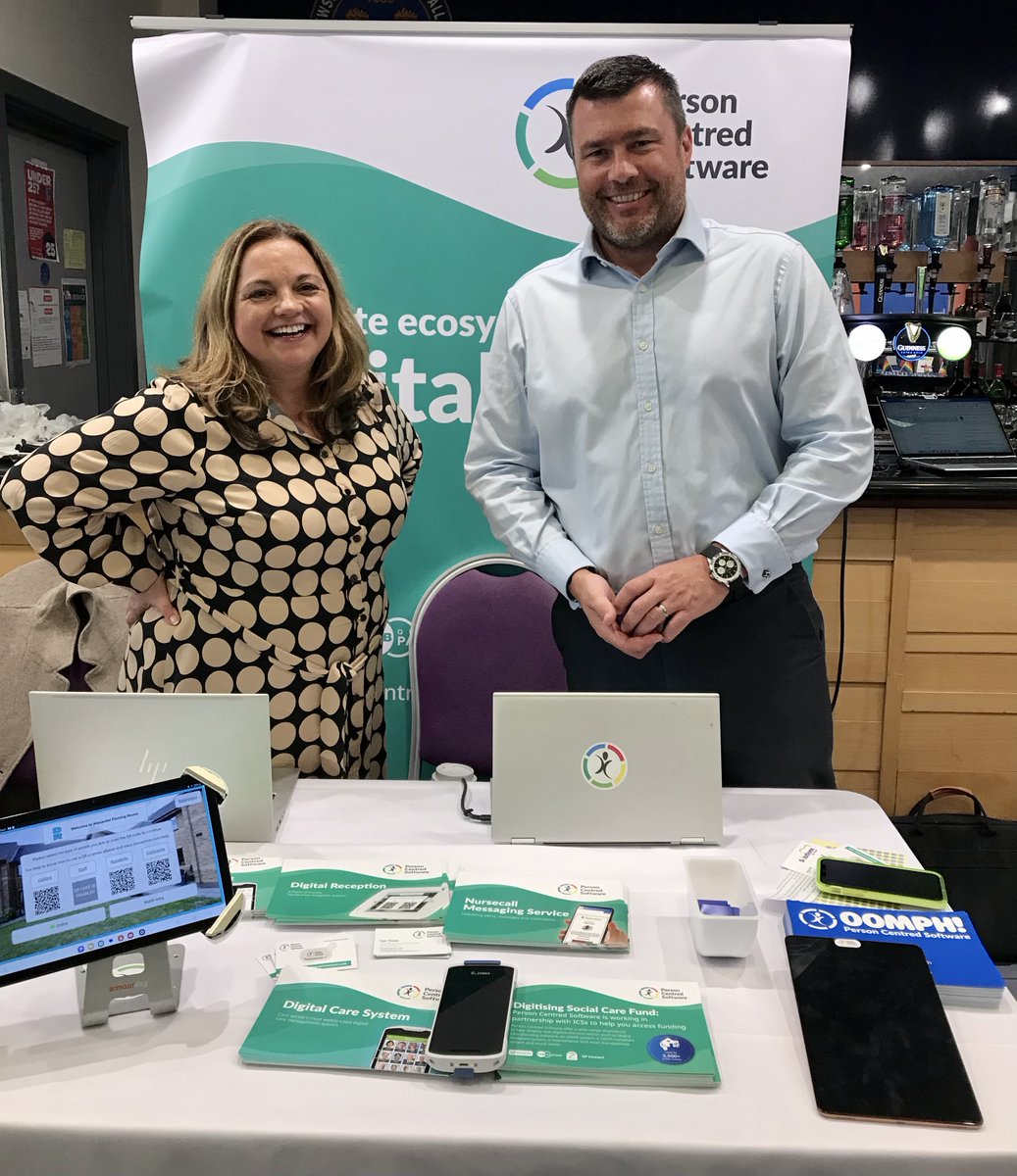 Partners_inCare's tweet photo. Great end of the #SPCconf chat with Leesa and Ian from Person Centred Software. We hope you had a productive day? @PersonCentredSW https://t.co/AYi6o4IOOU