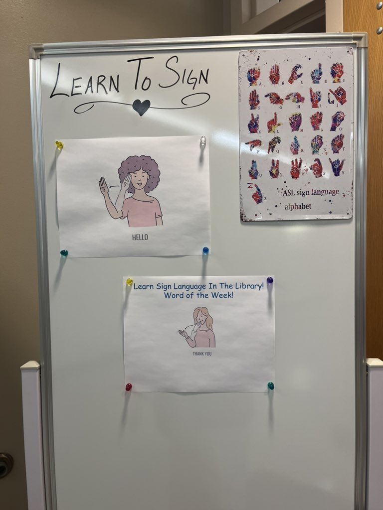 Are you ready to learn sign language? Head on over to the Library to learn more!