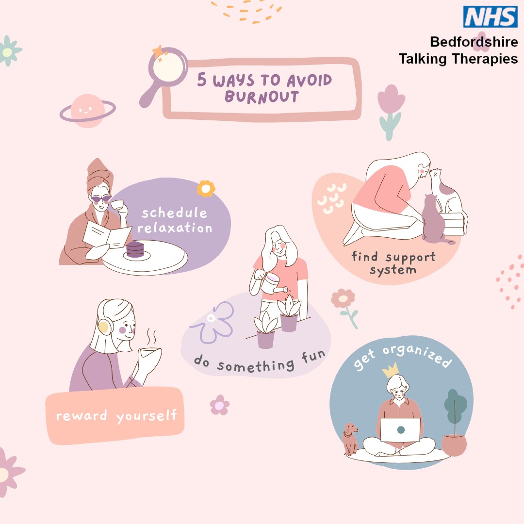 September has been a busy month so far, make sure you look after yourself and don't burn out. 
Preventing Burnout Webinar
forms.office.com/r/7da1E4TbwN

Call us on 01234 880400 or email elft.nhs.uk/bedfordshire-t…