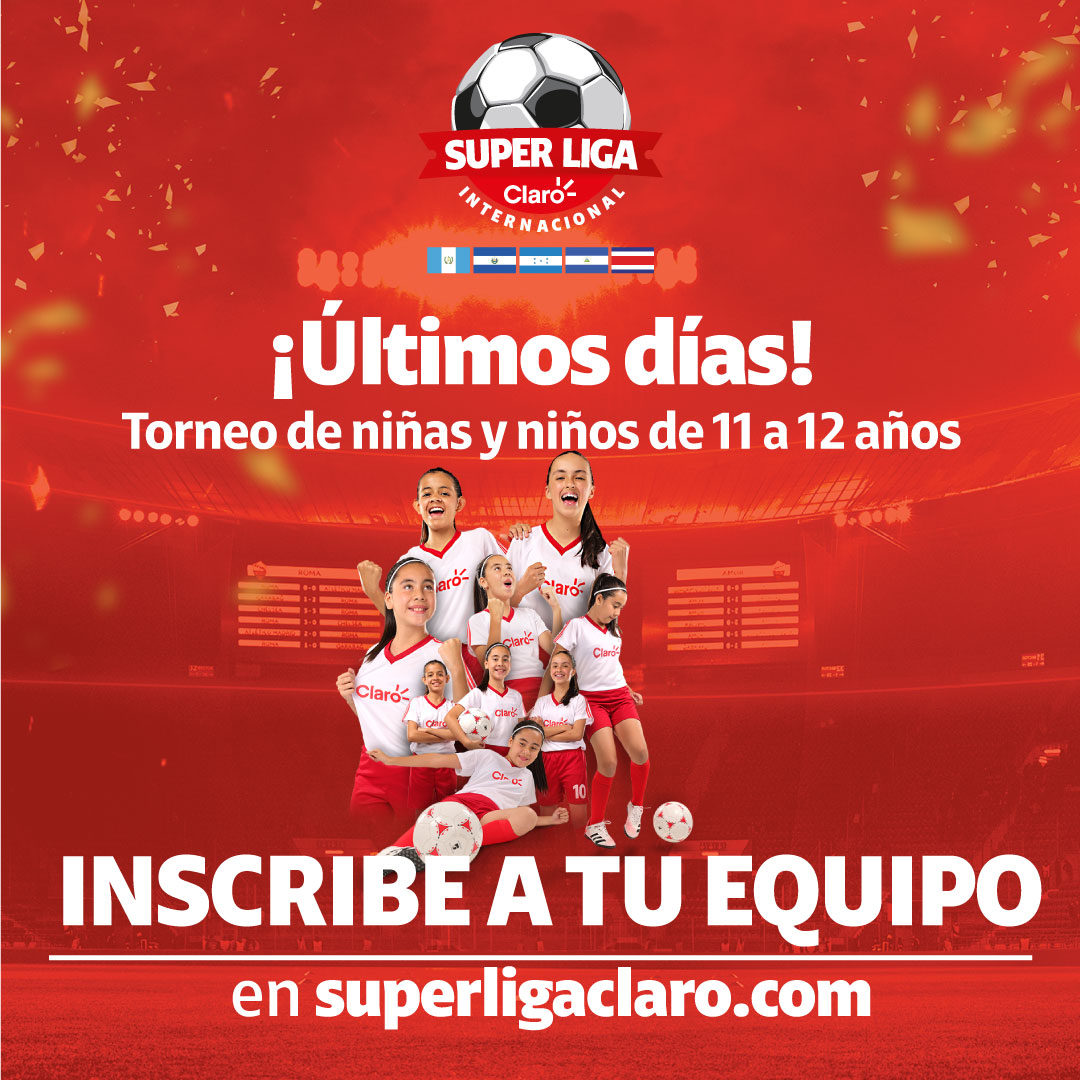 El torneo infantil más grande de El Salvador está buscando a sus primeras campeonas en la historia 🏆⚽️.

Inscribe a tu equipo en: 😉superligaclaro.com
#SuperLigaClaro