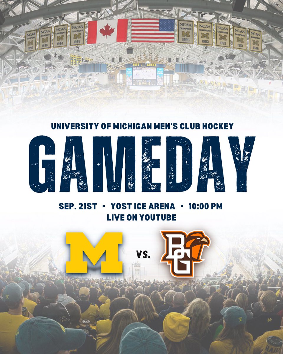 It's gameday at Yost! The boys take on Bowling Green at 10:00 PM for our first <a href="/TSCHockeyLeague/">TSCHL Hockey</a> matchup of the year.
The link for our YouTube live stream is found in our bio.