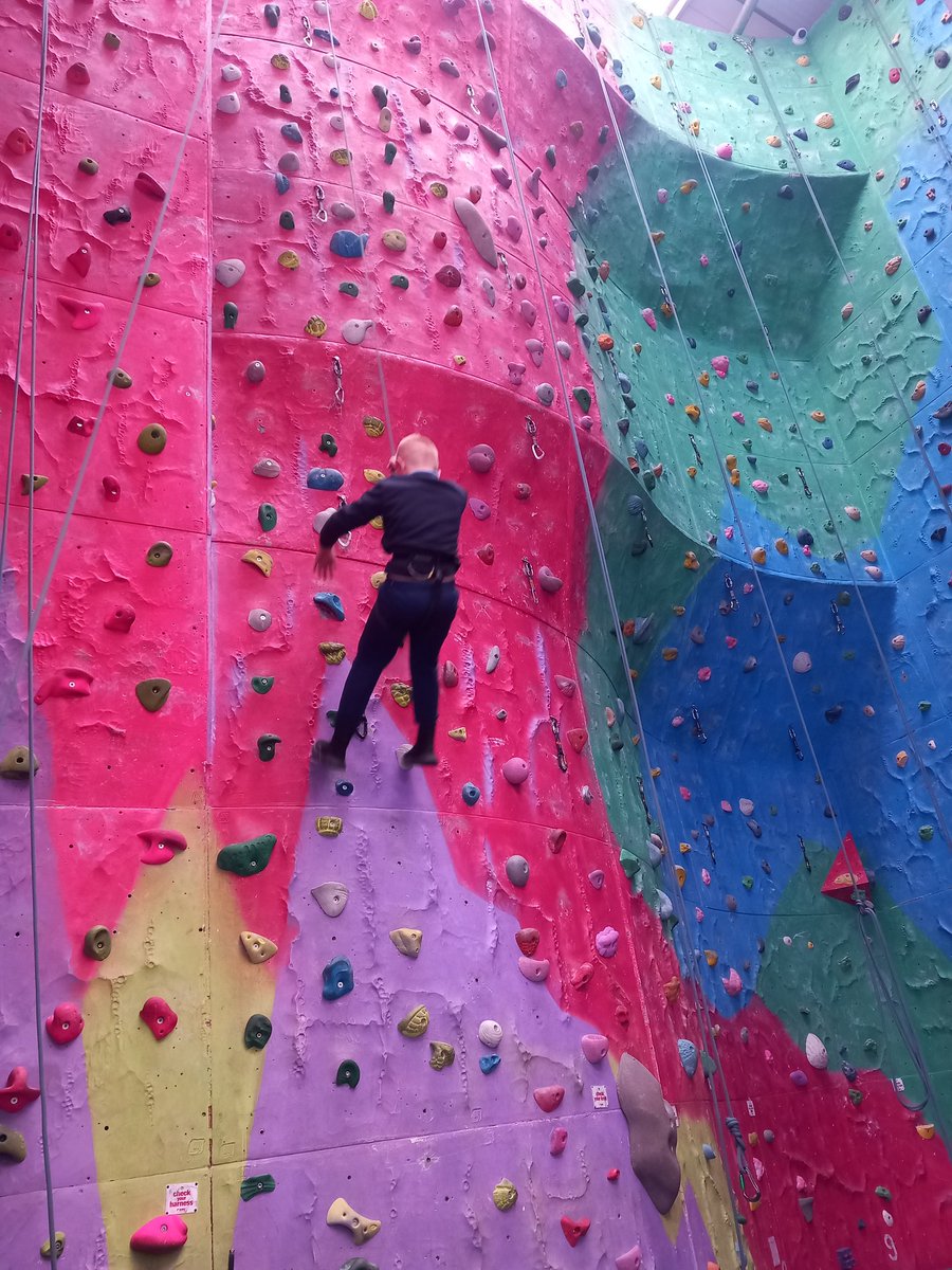 ICPrimarysup's tweet photo. Showing all 3 of our core values today (kindness,commitment, and resilience)whilst Rock climbing. Climbing up, across, and down, the children absolutely loved our session today. Thankyou @LowerGrangeFarm for having us and helping us today. we had great fun! #ThisisAP https://t.co/IpSblnQkL3