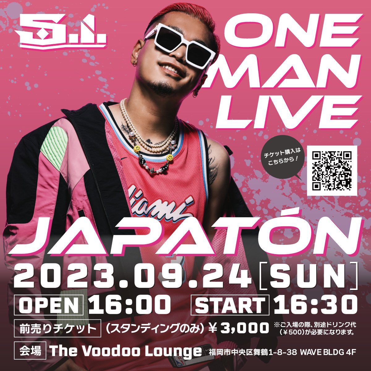VoodooLounge092's tweet photo. 2023.09.24(sun)
S.i. ONEMAN LIVE
『JAPATON』
at The Voodoo Lounge

【OPEN】16:00
【START】16:30

【ADV】¥3,000 +1drink order

【出演】S.i (@si_japaton )

【前売り購入サイト】
https://t.co/PpUWJJ4Abf

#Si #JAPATON #レゲトン #reggaeton
#エスアァーイ #防波堤でカーセッ #手遊びすんな https://t.co/aFDL02IMHq