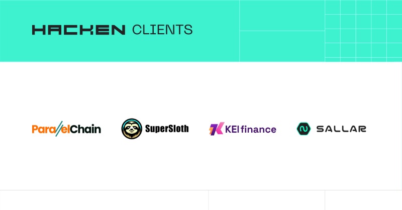 hackenclub's tweet photo. We're thrilled to announce the successful completion of security audits for these incredible projects!

🟢 Blockchain Protocol Audit for @ParallelChainLB
🟢 Smart Contract Audits for @SuperSlothCoin, @KeiFinance &amp; @sallar_io

Your trust fuels our mission! Swipe to learn more 👉
