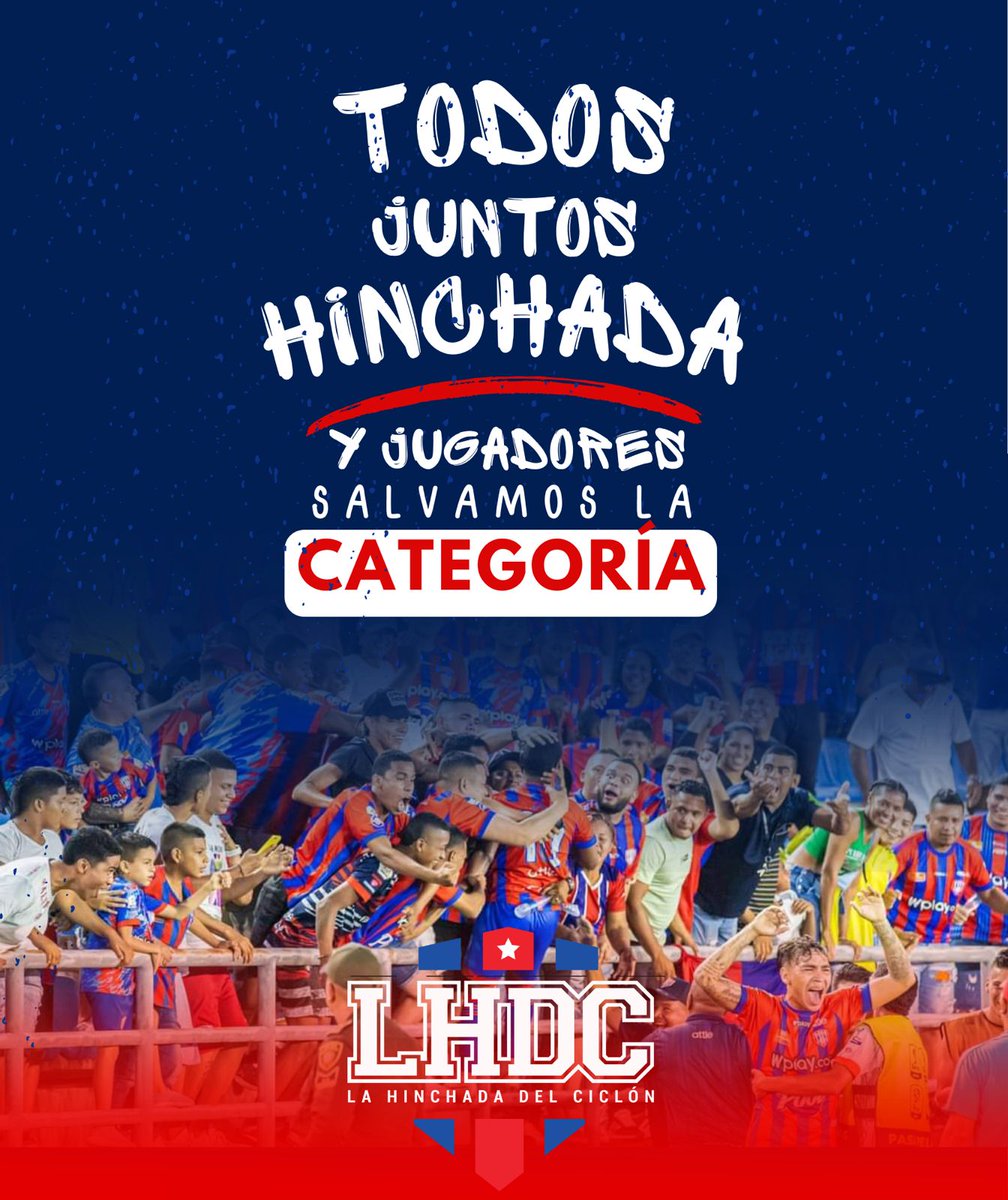 Hoy nuevamente nos jugamos una final, donde le pedimos a los jugadores dejar todo en la cancha y demostrar para que están hechos.

VAMOS MAGDALENA DE MI VIDA, HAZLO POR TU GENTE!!!
🔵🔴🔵🌪️🌪️🌪️🌪️

#SomosLaHinchada