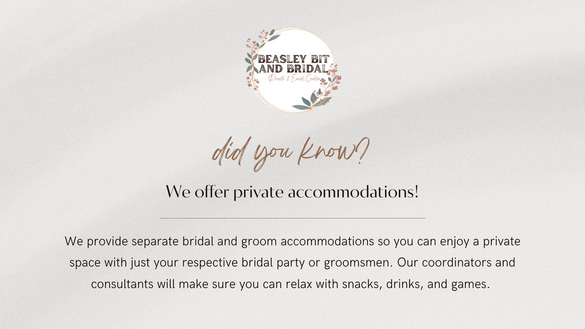 beasleybit's tweet photo. Enjoy our private accommodations to make your special day even more relaxing. Call us today to learn more about our venue and features! 

📲 (281) 639-5130
🖥️ https://t.co/5dSNL0KLVo

#weddingvenue #eventvenue #specialevent https://t.co/7TDENGeN2N
