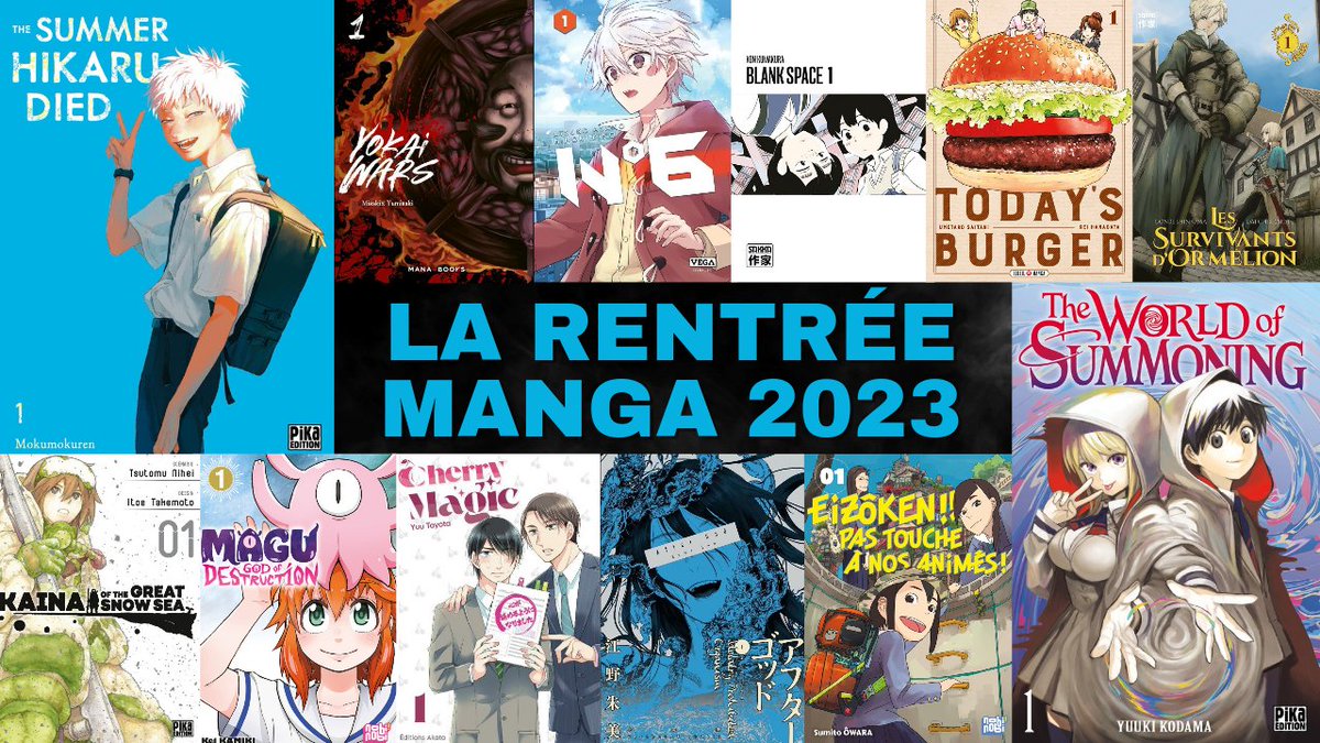 La_5e_de_couv's tweet photo. [PODCAST #5DC]🎧🎙️
The Summer Hikaru Died est l'une de nos belles surprises de cet automne, mais ce n'est pas la seule ! 
➡️https://t.co/xBdgzwb7Bc⬅️
Voici notre émission spéciale sélection de la rentrée manga 2023 ! https://t.co/JUKz8uz7LX