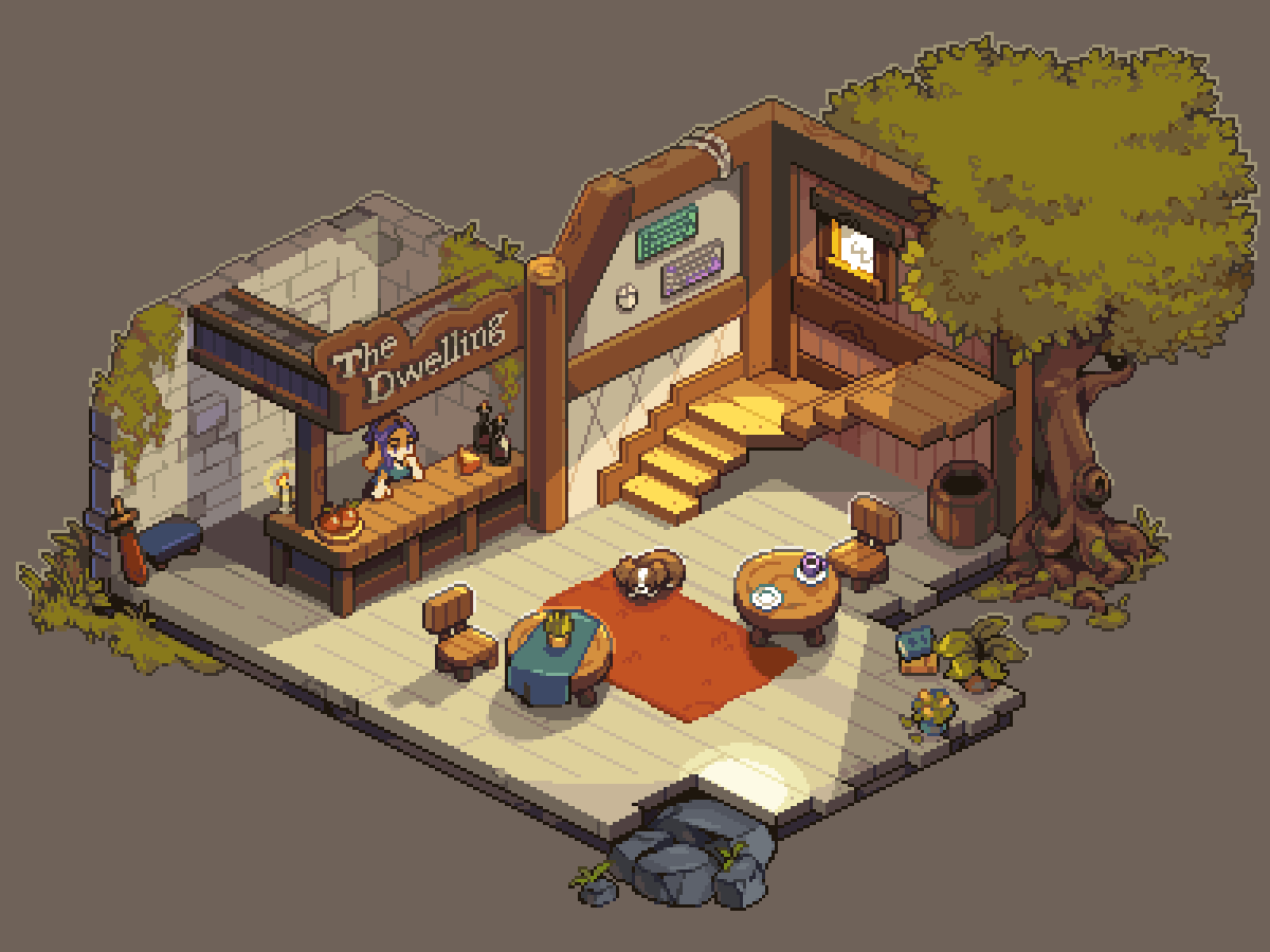 thomaspixelart's tweet image. a super cozy commission for the amazing @itsazly 💚
reposting because I cropped wrong 😭
