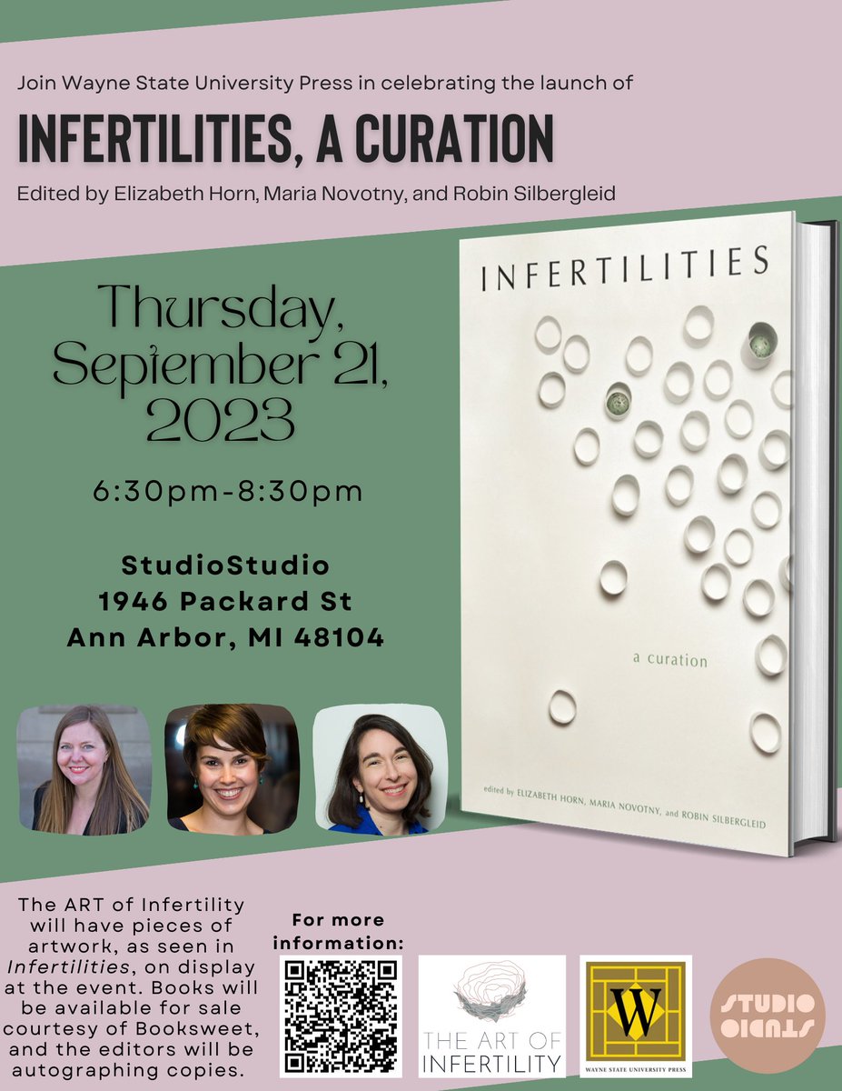 ART of Infertility (@artofif) on Twitter photo Michigan friends! Tonight <a href="/StudioStudio/">studiostudio</a> we celebrate the publication of INFERTILITIES, A CURATION with <a href="/wsup/">pascalvbeek</a>. Witness how #artheals by seeing up close art featured in the book and hear how this project has evolved since our first exhibit with <a href="/ellasharpmuseum/">Ella Sharp Museum</a> in 2014 #infertility Michigan friends! Tonight <a href="/StudioStudio/">studiostudio</a> we celebrate the publication of INFERTILITIES, A CURATION with <a href="/wsup/">pascalvbeek</a>. Witness how #artheals by seeing up close art featured in the book and hear how this project has evolved since our first exhibit with <a href="/ellasharpmuseum/">Ella Sharp Museum</a> in 2014 #infertility